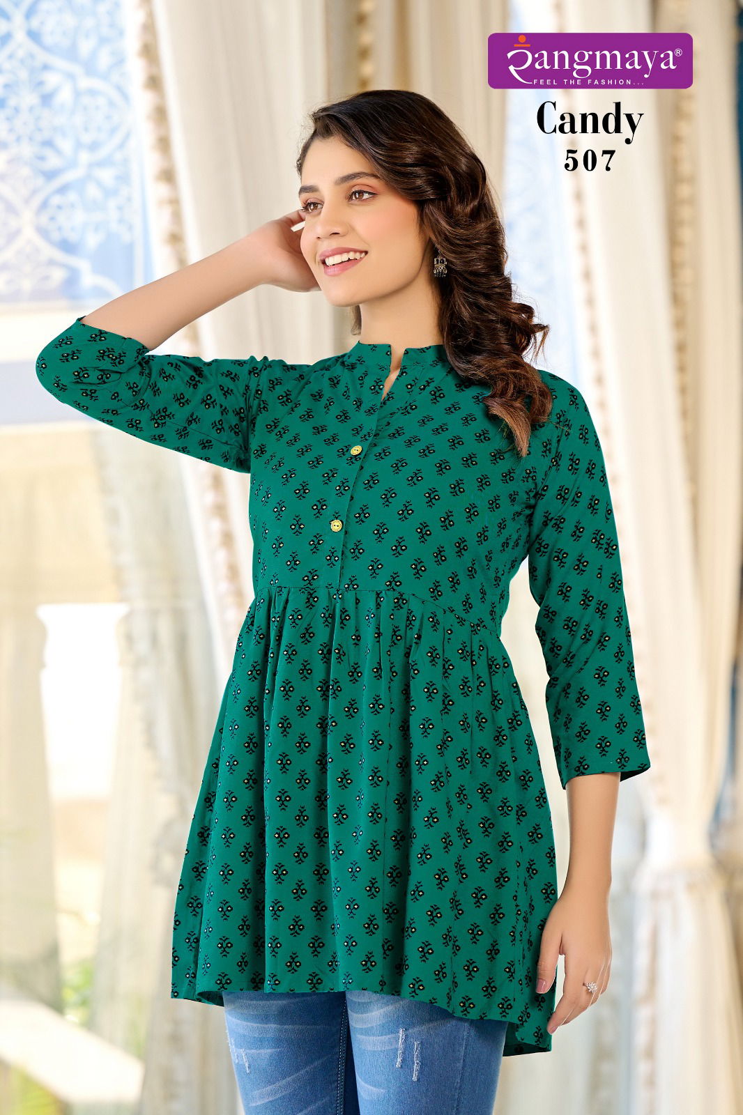 Candy 5 By Rangmaya Printed Wester Ladies Short Top Wholesale Price In Surat
